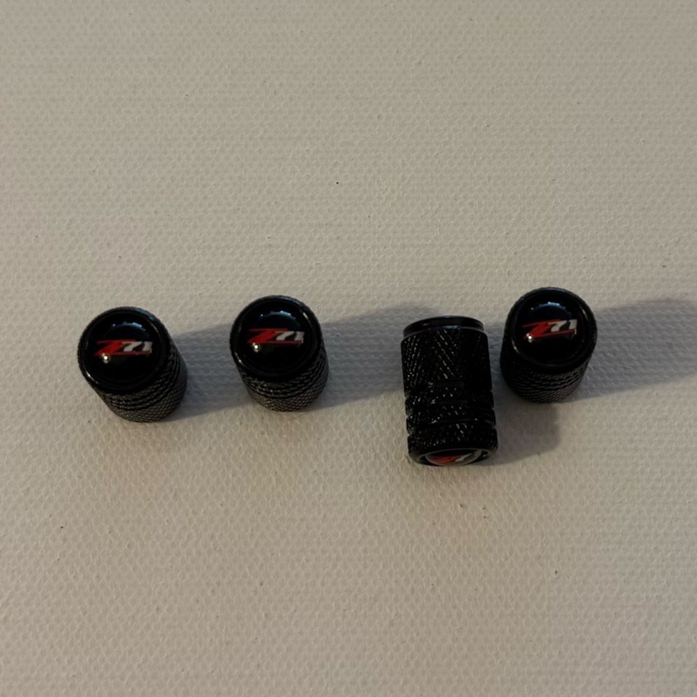 Z71 Chevrolet Valve Stem Caps in Black Set of 4 NWT